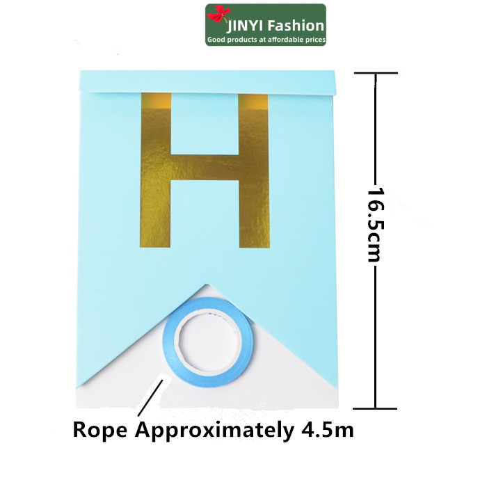 Dây Cờ Đuôi Cá Trang Trí Tiệc Sinh Nhật Độc Đáo