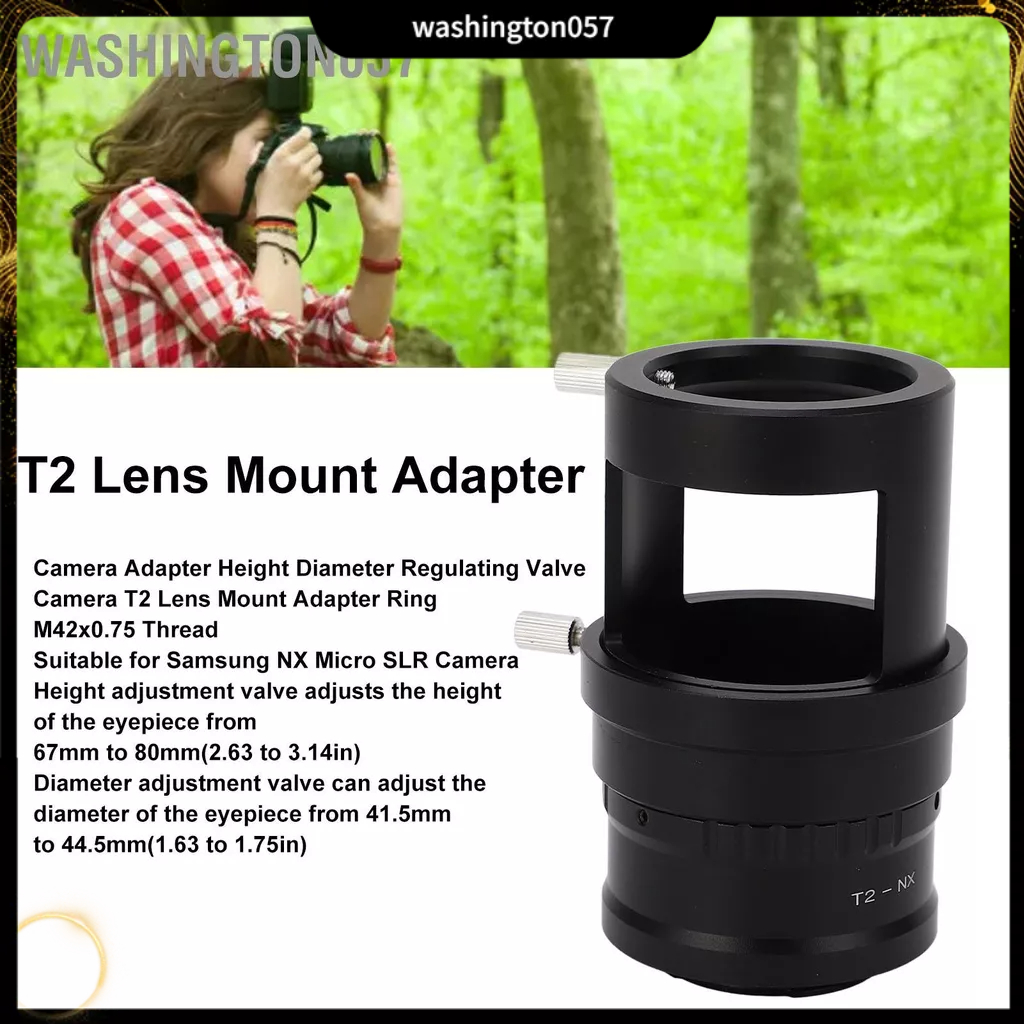 Có thể bán buôn Máy Ảnh T2 Ống Kính Adapter Với Bộ Chuyển Đổi Vòng Đường Van Điều Chỉnh Cho Samsung NX Micro SLR M42x0.75 Washington057 Hàng giao ngay