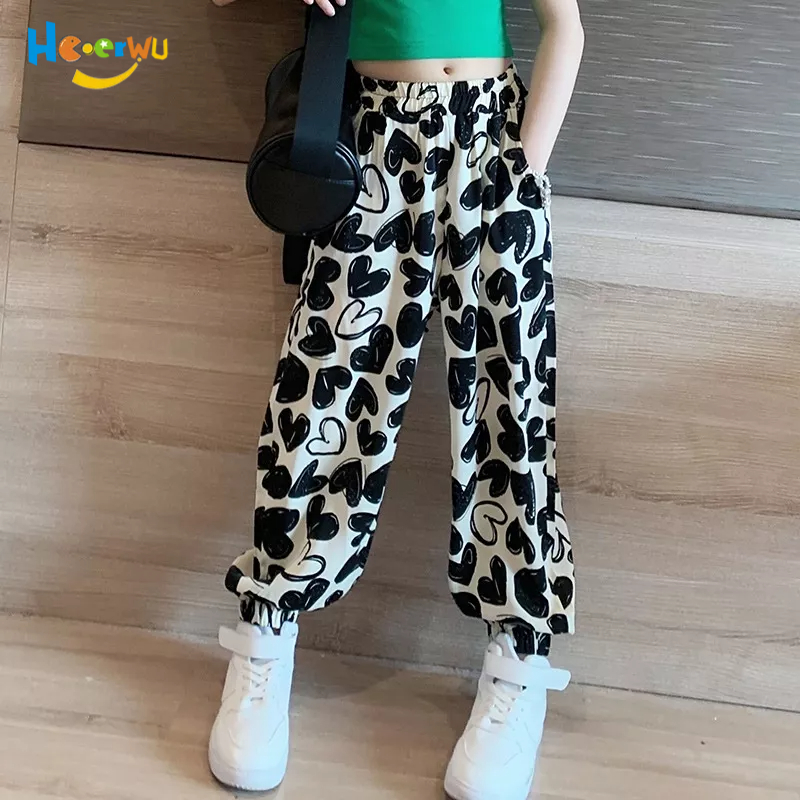 Haoerwu Quần Thể Thao Chống Muỗi Thời Trang Mùa Hè Dành Cho Bé Gái