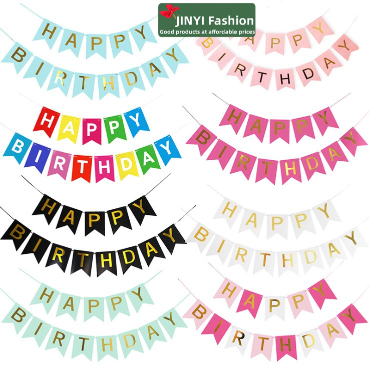 Dây Cờ Đuôi Cá Trang Trí Tiệc Sinh Nhật Độc Đáo