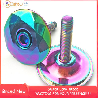 Bicycle Bowl Top Cover Headset Cover With screw 1/8" Personalized For 28.6mm Front fork Aluminum Alloy Durable