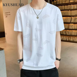 Áo thun KYUSHUAD tay ngắn thoáng khí phong cách Hàn Quốc cho nam