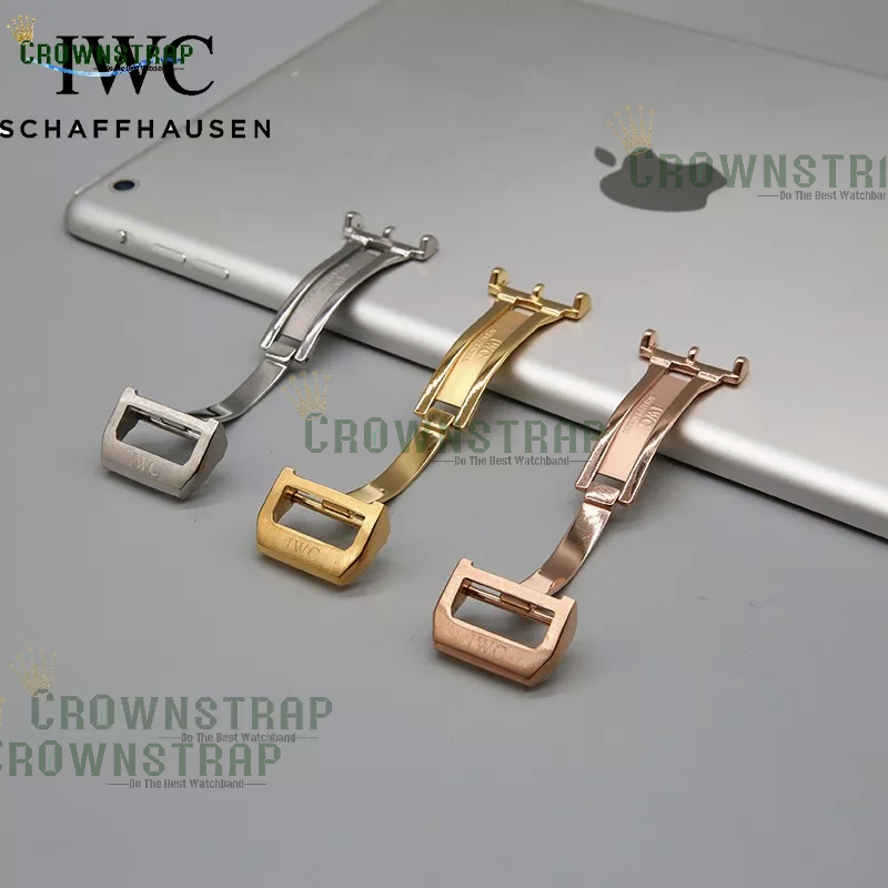 Khóa Dây Đeo Đồng Hồ Bằng Thép Không Gỉ 18mm Cho Bồ Đào Nha 7 Ngày IWC