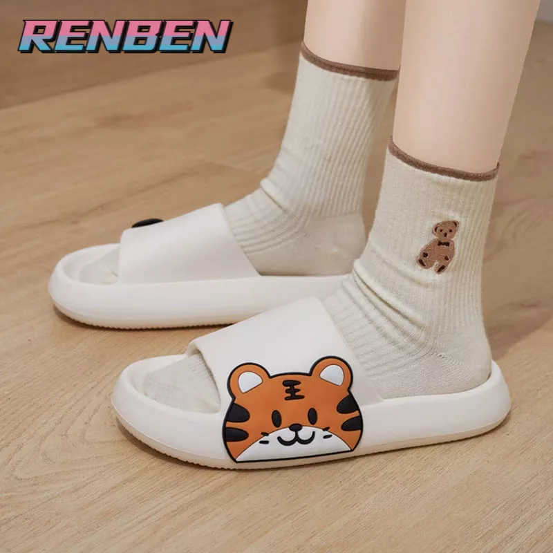 Dép đi trong nhà RENBEN đế dày khử mùi chống trượt thời trang mùa hè cho cặp đôi