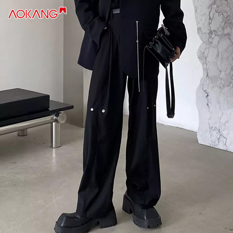 Quần Dài Ống Đứng Màu Trơn Thời Trang Nam Tính