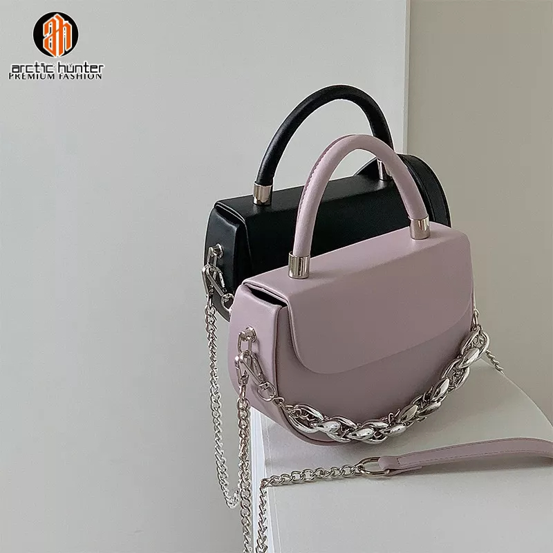 Arctic Hunter Túi Xách Đeo Vai Kiểu Yên Ngựa Phối Dây Xích Thời Trang Nữ Sành Điệu