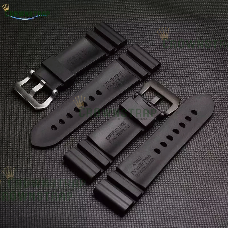 Dây Cao Su Bơm 24mm 26mm Cho Đồng Hồ Panerai pam441 pam111 pam380 351