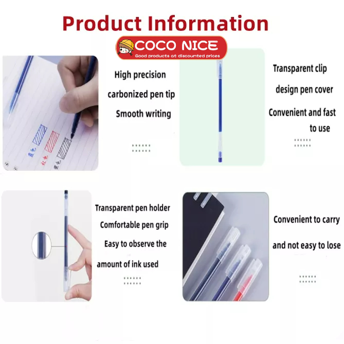 Bút Mực gel Ngòi 0.5mm Họa Tiết Sợi carbon Đen / Đỏ / Xanh