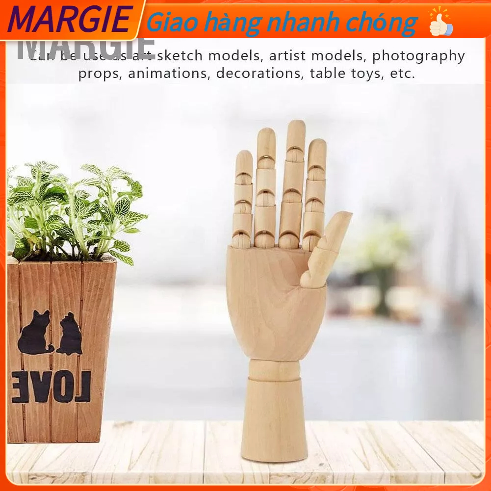 Đồ trang trí Người Bằng Gỗ, Mô hình búp bê gỗ có thể di chuyển trang trí để bàn sáng tạo, Tay Gỗ Mô Hình Nghệ Thuật Phần Con Rối Trang Trí Sĩ Vẽ Điêu Khắc Phác Thảo Dụng Cụ MARGIE D.