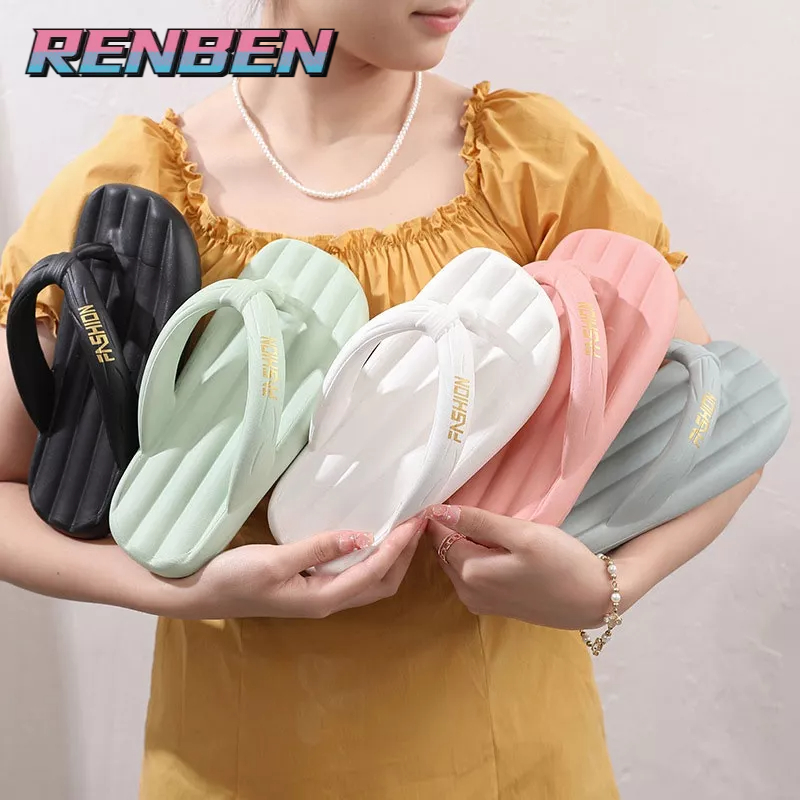 Dép Xỏ Ngón Chống Mài Mòn Thiết Kế Đơn Giản Thoải Mái Thời Trang Cho Cặp Đôi