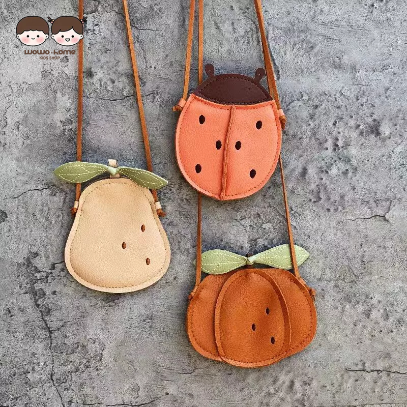 WO·WO Túi Đeo Chéo Hình Rau Củ Quả Dễ Thương Cho Bé