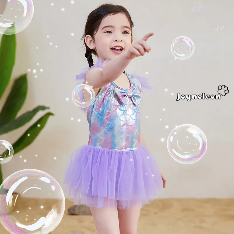 JOYNCLEON Joyncleon Bộ Đồ Bơi Một Mảnh Kiểu Nàng Tiên Cá Cho Bé Gái