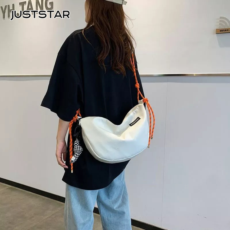 Túi đeo chéo vai JUSTSTAR bằng nylon sức chứa lớn phong cách thể thao dành cho nam nữ