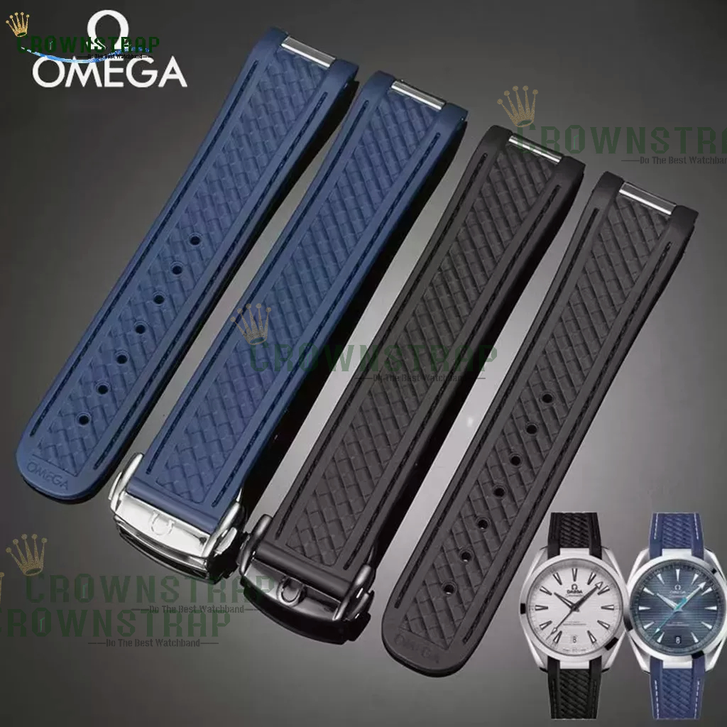 Dây Đeo Silicon 20mm Cho Đồng Hồ Omega Seamaster 300 AT150m