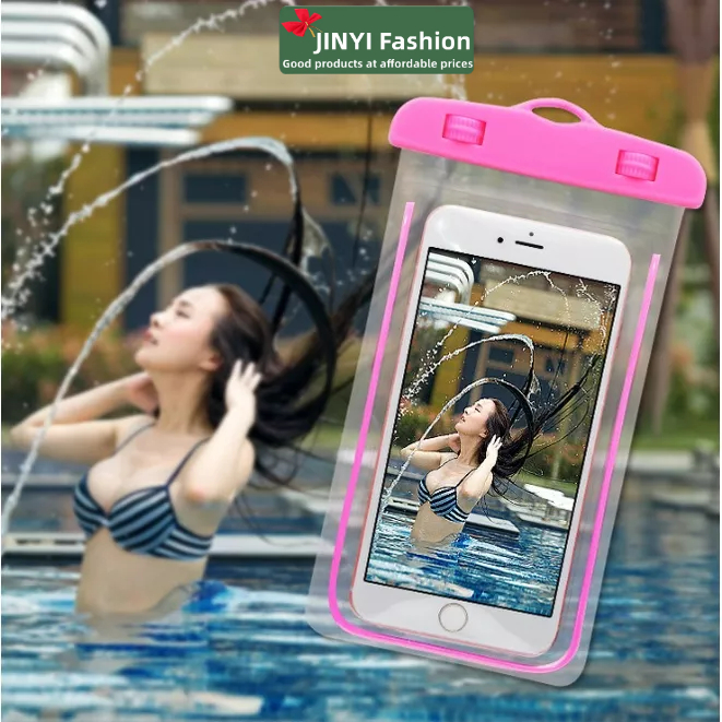 Glow điện thoại di động túi chống thấm~Bơi trôi trong suốt màn hình cảm ứng túi chống thấm nước chụp ảnh dưới nước