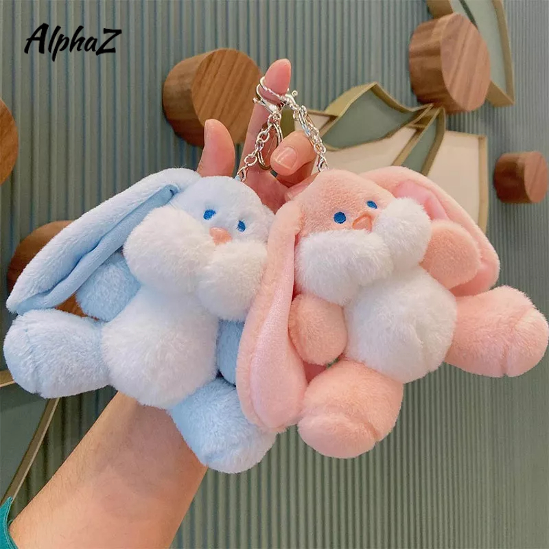 Móc Khóa Hình Thỏ Nhồi Bông Dễ Thương