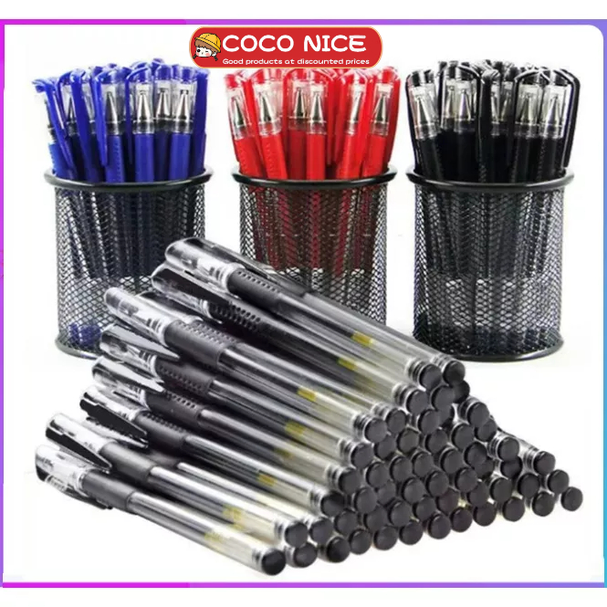 1 Bút Chì Mực gel Ngòi 0.5mm Màu Đen / Đỏ / Xanh Dương