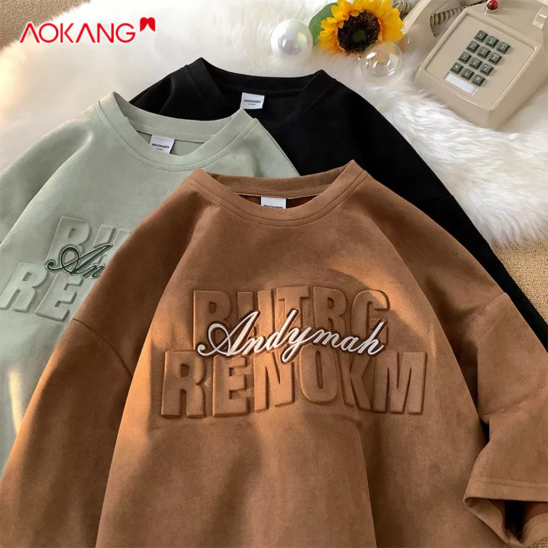 Áo Thun Tay Ngắn Phong Cách Âu Mỹ Thời Trang Cho Nam 220g