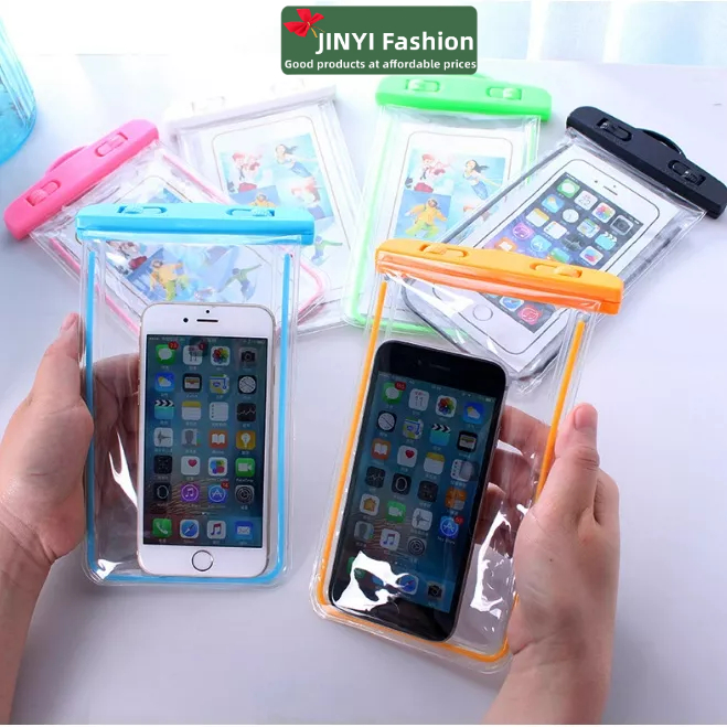 Glow điện thoại di động túi chống thấm~Bơi trôi trong suốt màn hình cảm ứng túi chống thấm nước chụp ảnh dưới nước