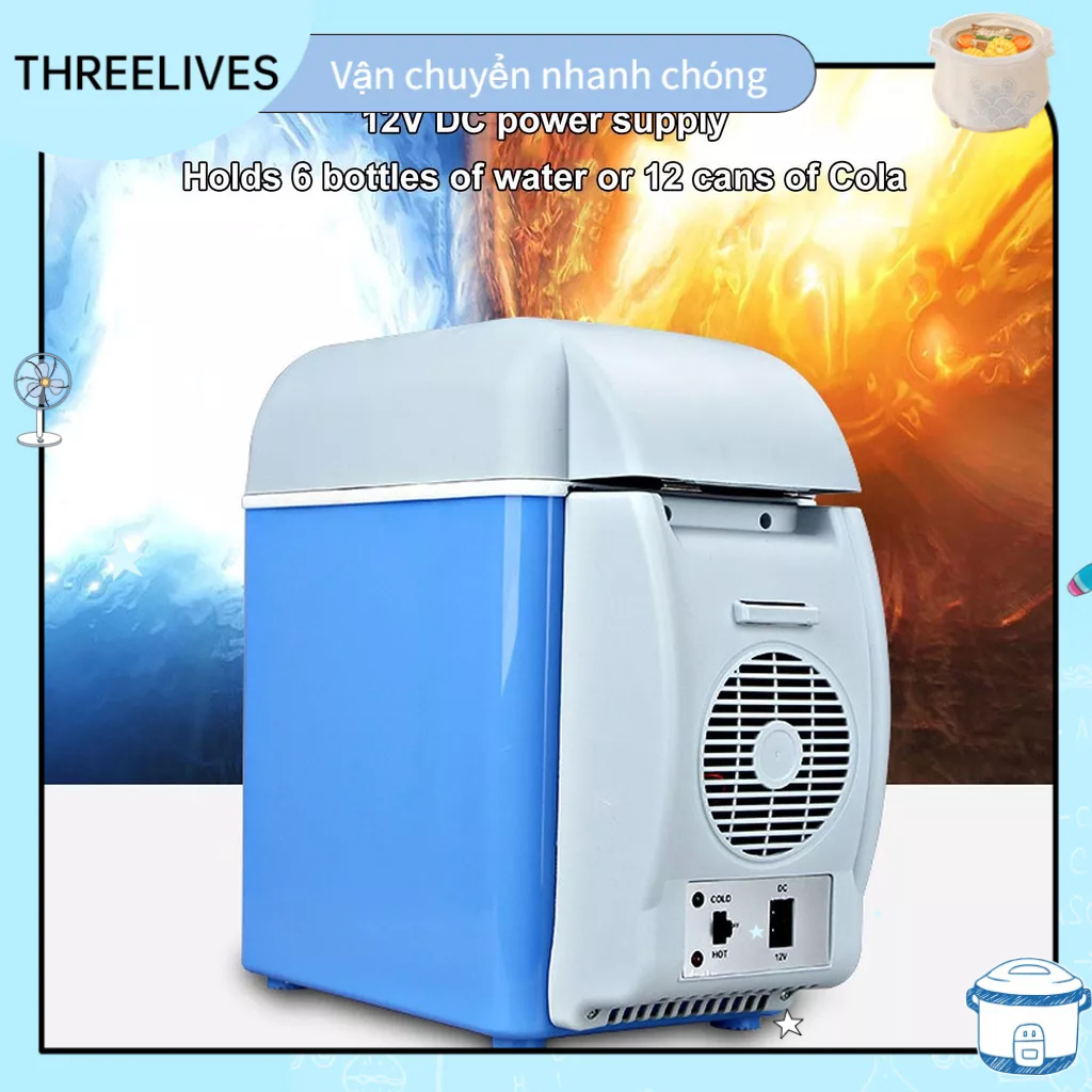 Tủ Lạnh Ô , Tủ Lạnh Mini- Bảo Quản Mỹ Phẩm, Sữa Cho Bé 12V THREELIVES