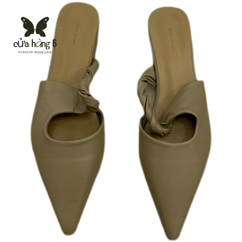 🙌 Dép Bít Mũi Nhọn Đế Bằng Phong Cách Pháp Thời Trang Xuân Hè Hàng Mới 2023