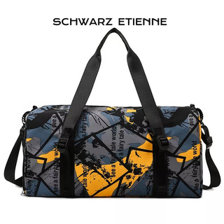 Túi thể thao SCHWARZ ETIENNE sức chứa lớn có ngăn đựng giày riêng in họa tiết không gian thời trang đi du lịch