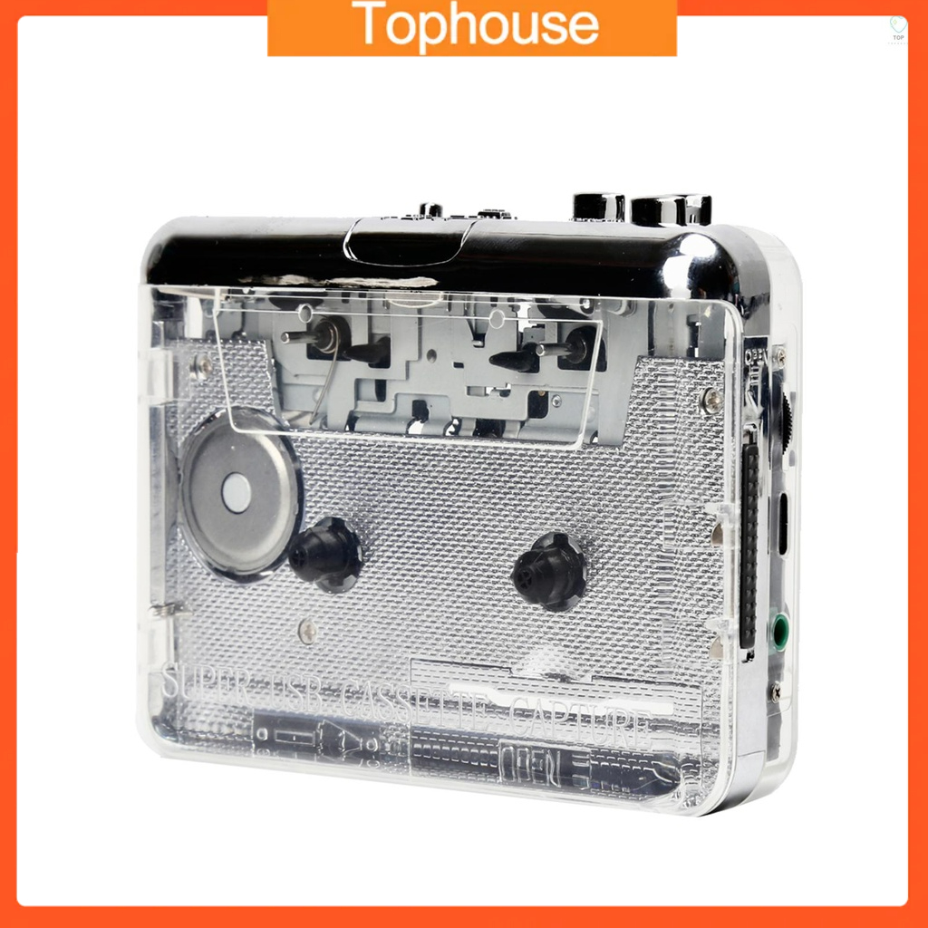 Máy Nghe Nhạc Băng Cassette Tohs TONIVENT TON010 Mini MP3 Chuyển Đổi USB Cassette Sang MP3 Với Phần Mềm AUX Đầu Vào 3.5mm Tương Thích Với PC Lapt