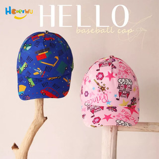 Haoerwu mũ lưỡi trai phong cách hip hop hàn quốc thời trang xuân hè cho bé trai + gái