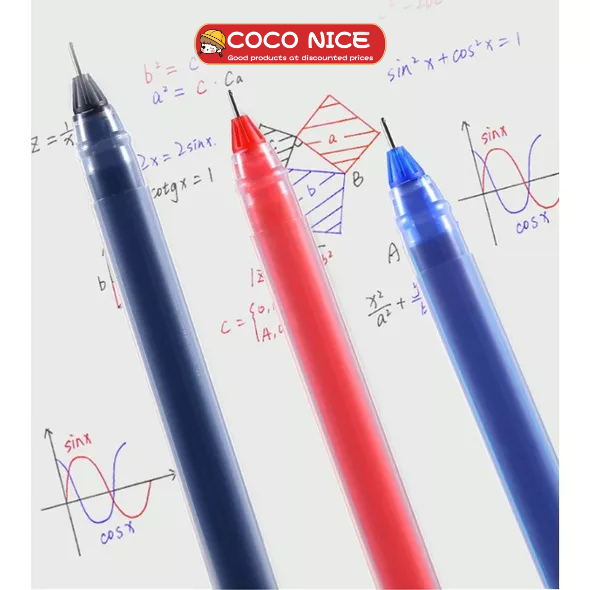 Bút Mực gel Ngòi 0.5mm Họa Tiết Sợi carbon Đen / Đỏ / Xanh