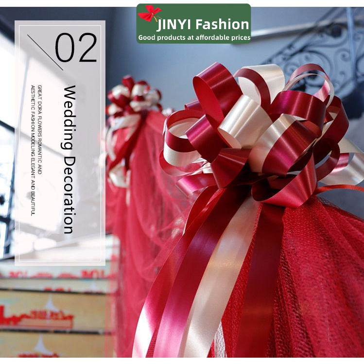 1 Dây Ruy Băng Thắt Nơ Hoa Trang Trí Nhà Cửa/Xe Hơi/Tải Làm Quà Tặng DIY