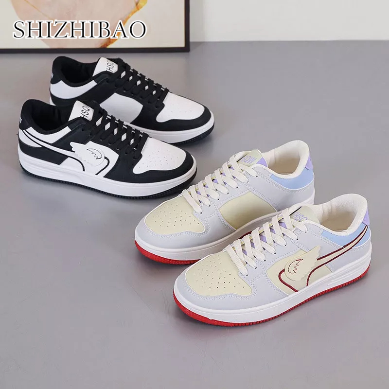 Giày Sneaker Đế Xuồng Đính Cánh Thiên Thần Thời Trang Xuân Hè Cho Nữ