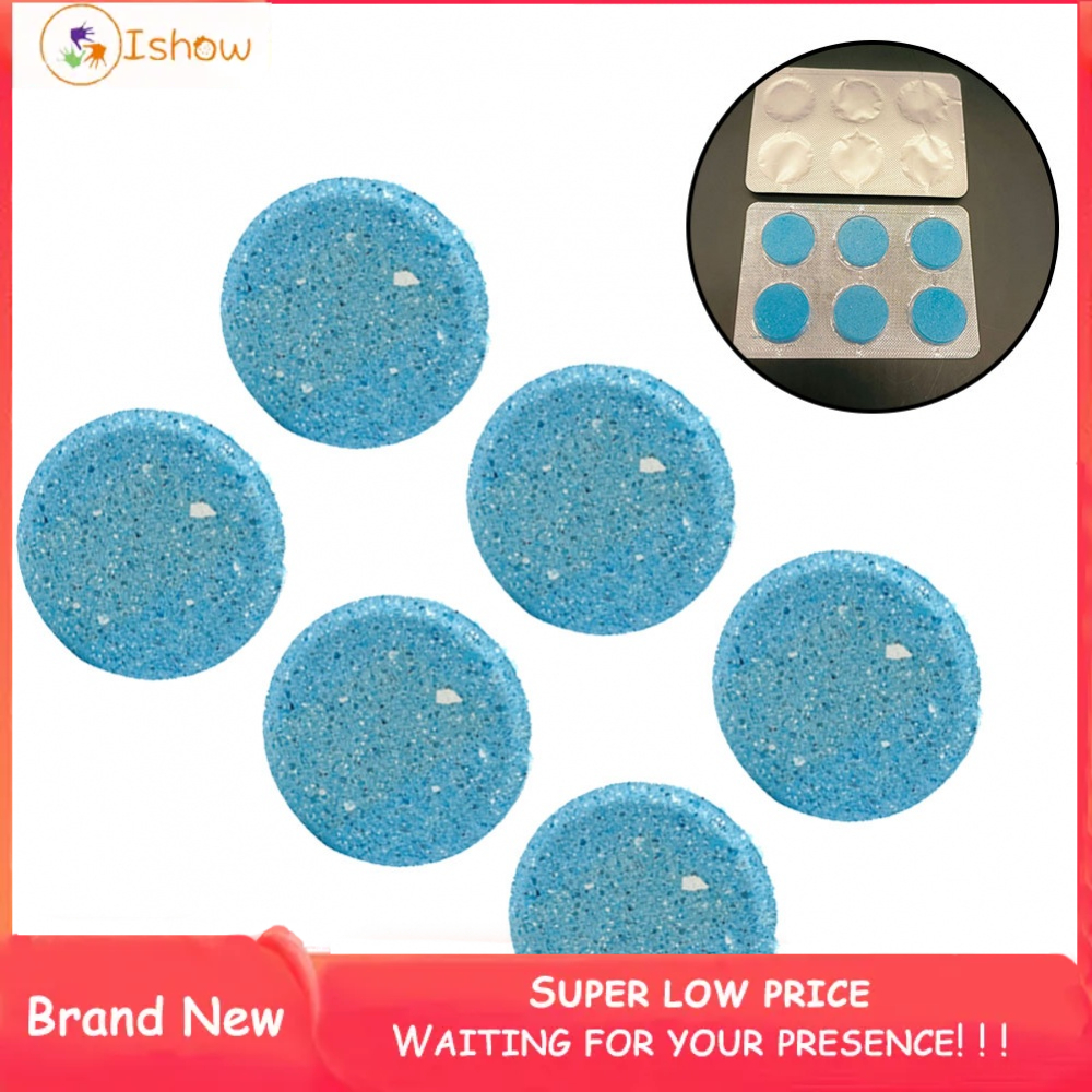 ⚡Hot Sale⚡Car Windshield Glass Cleaner Effervescent Solid Tablets Concentrated Washer 6 Pcs/SET Car Effervescent Washer tablet Auto Glass Washing Tablet Car Windscreen Cleaner Windscreen Glass Cleaning Tablet