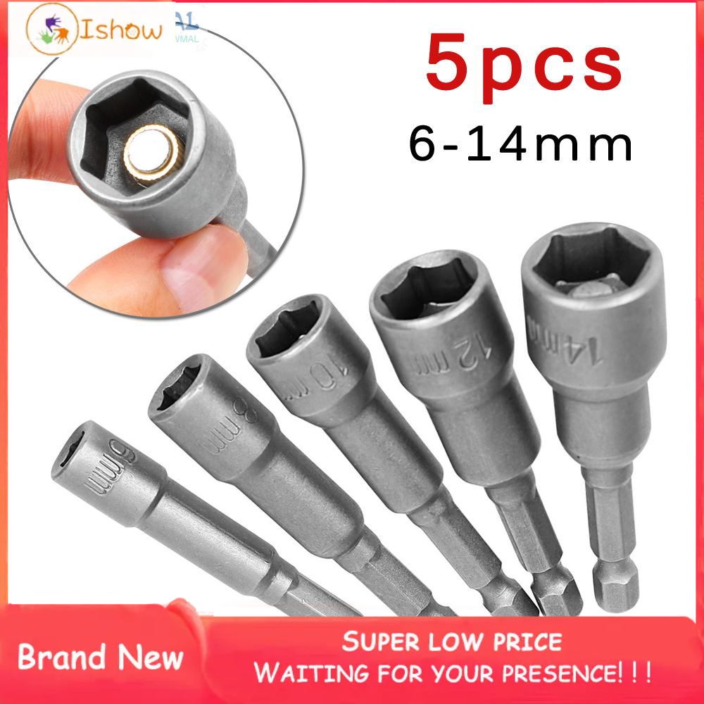 Bộ 5 Đầu Mũi Khoan Lục Giác 6-14mm