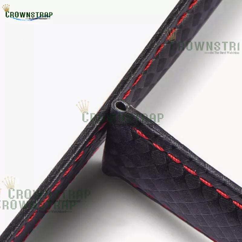 TAG Heuer Leather Strap 20mm 22mm Carbon Fibre Leather Strap Dây đeo đồng hồ Carrera Monaco