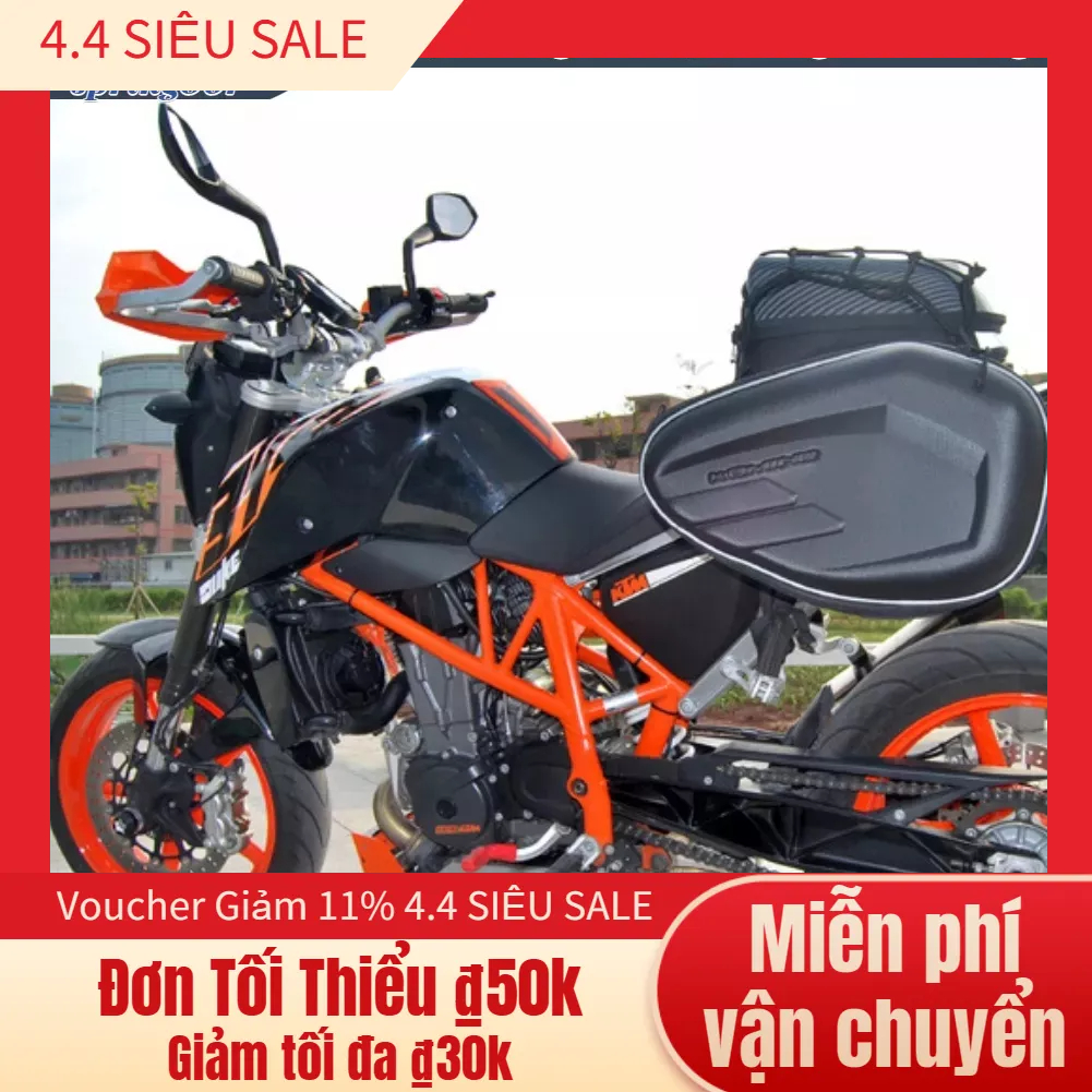 BỘ 2 TÚI TREO HÔNG Túi yên xe máy Không thấm nước Ghế bên hông Mũ bảo hiểm Hành lý 58L để đi du lịch Đạp mô tô cắm trại