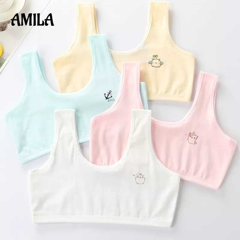 AMILA  Áo Lót Không Tay Thời Trang Dành Cho Bé Gái 8-9 - 12 Tuổi