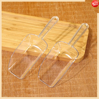 Xẻng Xúc Đá Bằng Nhựa Trong Suốt Miệng Vuông Tiện Dụng