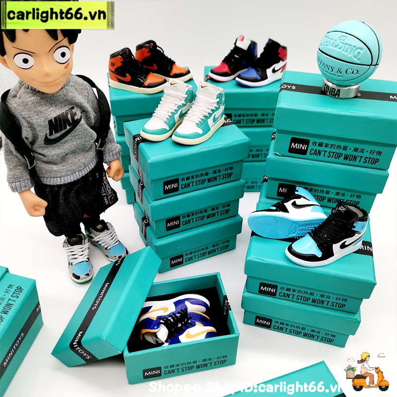 Mô Hình Giày Bóng Rổ 3d Mini Trưng Bày Cho Búp Bê