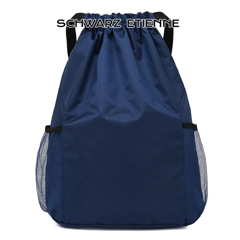 Schwarz ETIENNE Ba Lô Thể Thao Dây Rút Chất Liệu nylon Sức Chứa Lớn Màu Trơn Đơn Giản Dễ Phối Đồ