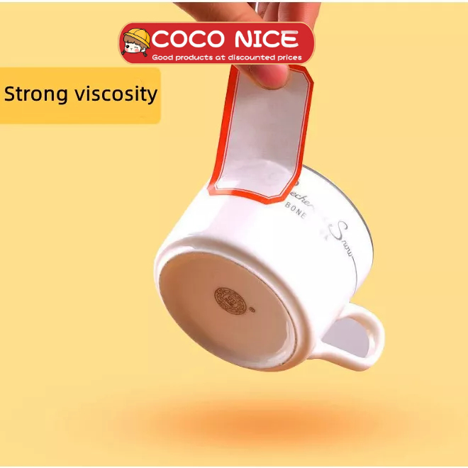 Nhãn Dán Ghi Tên Tự Dính Màu Đỏ Đa Năng