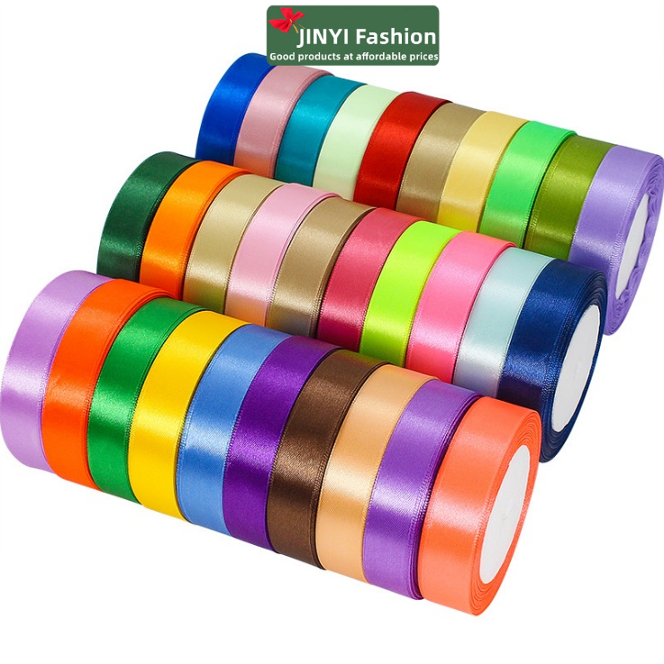Cuộn Dây Ruy Băng Polyester Nhiều Màu Sắc 22M * 2CM Trang Trí Bó Hoa Cưới