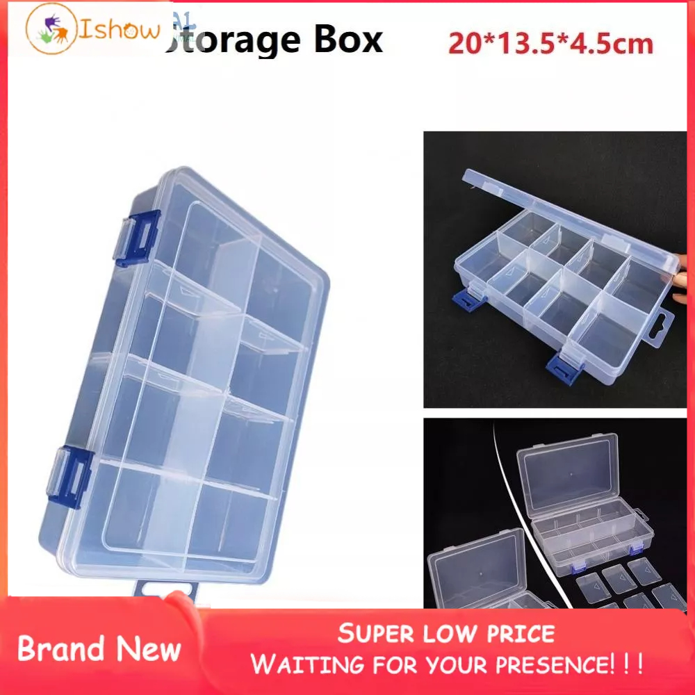 Hộp Đựng Trang Sức Bằng Nhựa 8 Ngăn Có Thể Điều Chỉnh Kích Cỡ