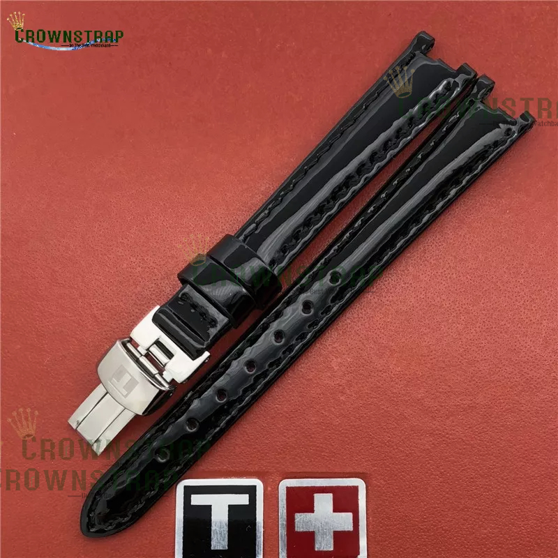 Dây Đeo Da 1853Trend Cho Đồng Hồ Tissot T094094210Dây Đeo Đồng Hồ Lấp Lánh 12mm Dành Cho Nữ