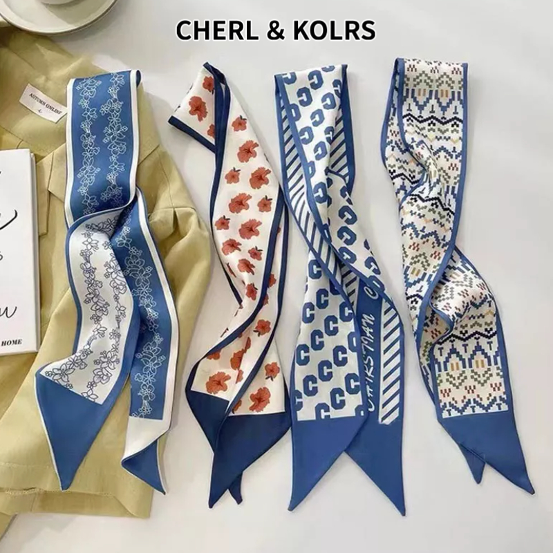 CHERLKOLRS Khăn Choàng Mỏng Và Hẹp Phụ Kiện Trang Trí Tóc Cho Nữ