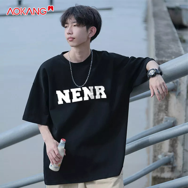 Áo Thun Tay Ngắn Dáng Rộng Phong Cách Nhật Bản Thời Trang Mùa Hè Cho Nam