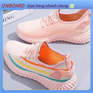 Giày thể thao nữ đẹp ,giày nữ sneaker đế cao su mềm siêu nhẹ nhiều màu OnBoard B.