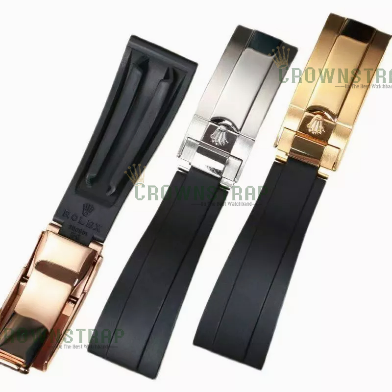 Dây đồng hồ Rolex 20mm bằng cao su nhiều màu chất lượng