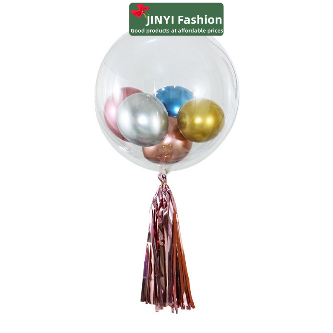 Bong Bóng Trong Suốt Hình Tròn 12 Inch/18 Inch/20 Inch/24Inch/36Inch Trang Trí Tiệc Đẹp Mắt