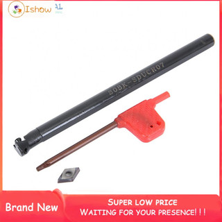 ⚡hot sale⚡s08k-sducr07 boring bar + dcmt0702 carbide inserts for lathe turning tool-ishow