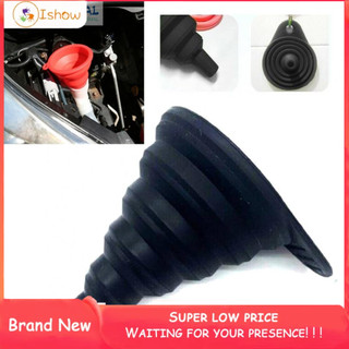 ⚡Fast Delivery⚡Car Funnel Silicone Accessories Black Collapsible Diesel Fluid Change Fill—ISHOWMALL